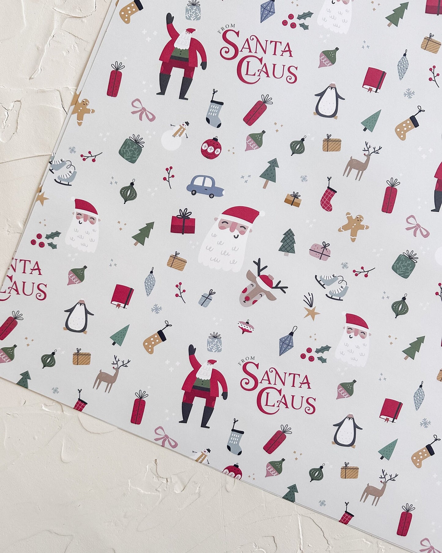 Santa Wrapping Paper - 2 sheets