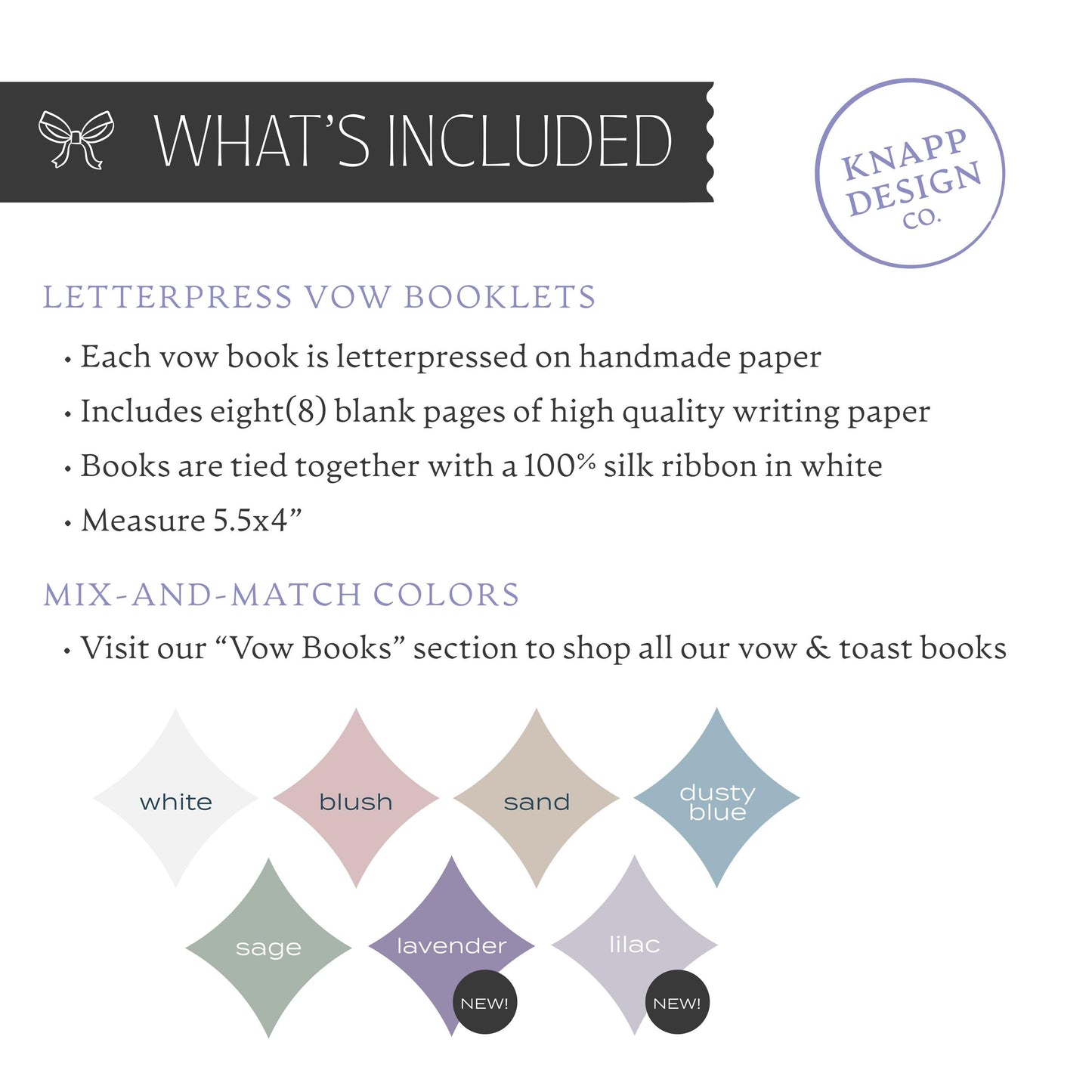 HER Vow Booklet • Dusty Blue