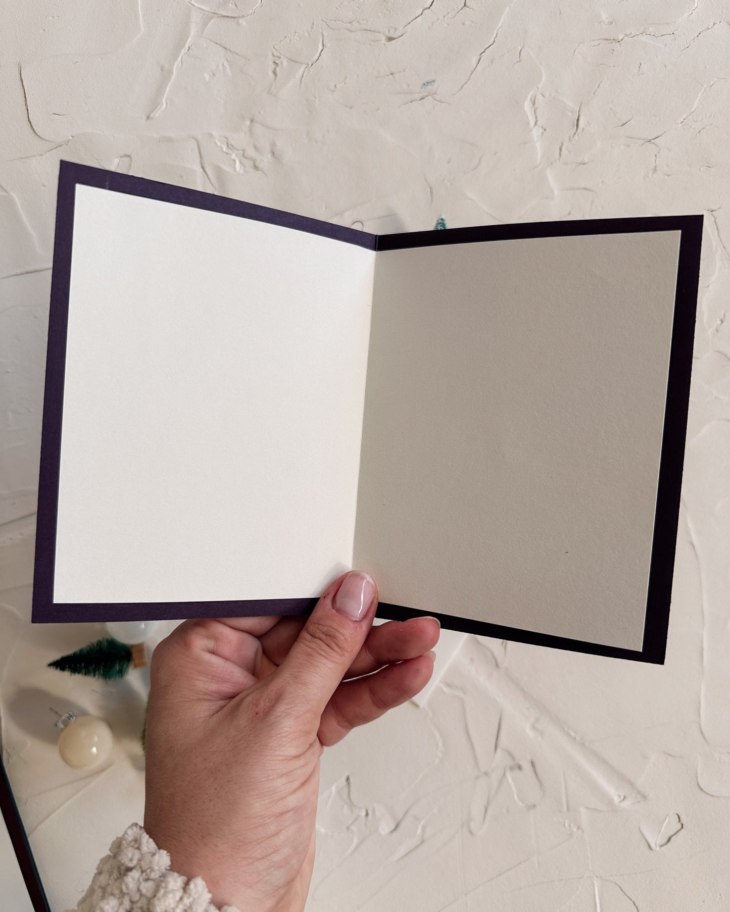 Holographic Foil Pressed Christmas Card: Deck the Halls