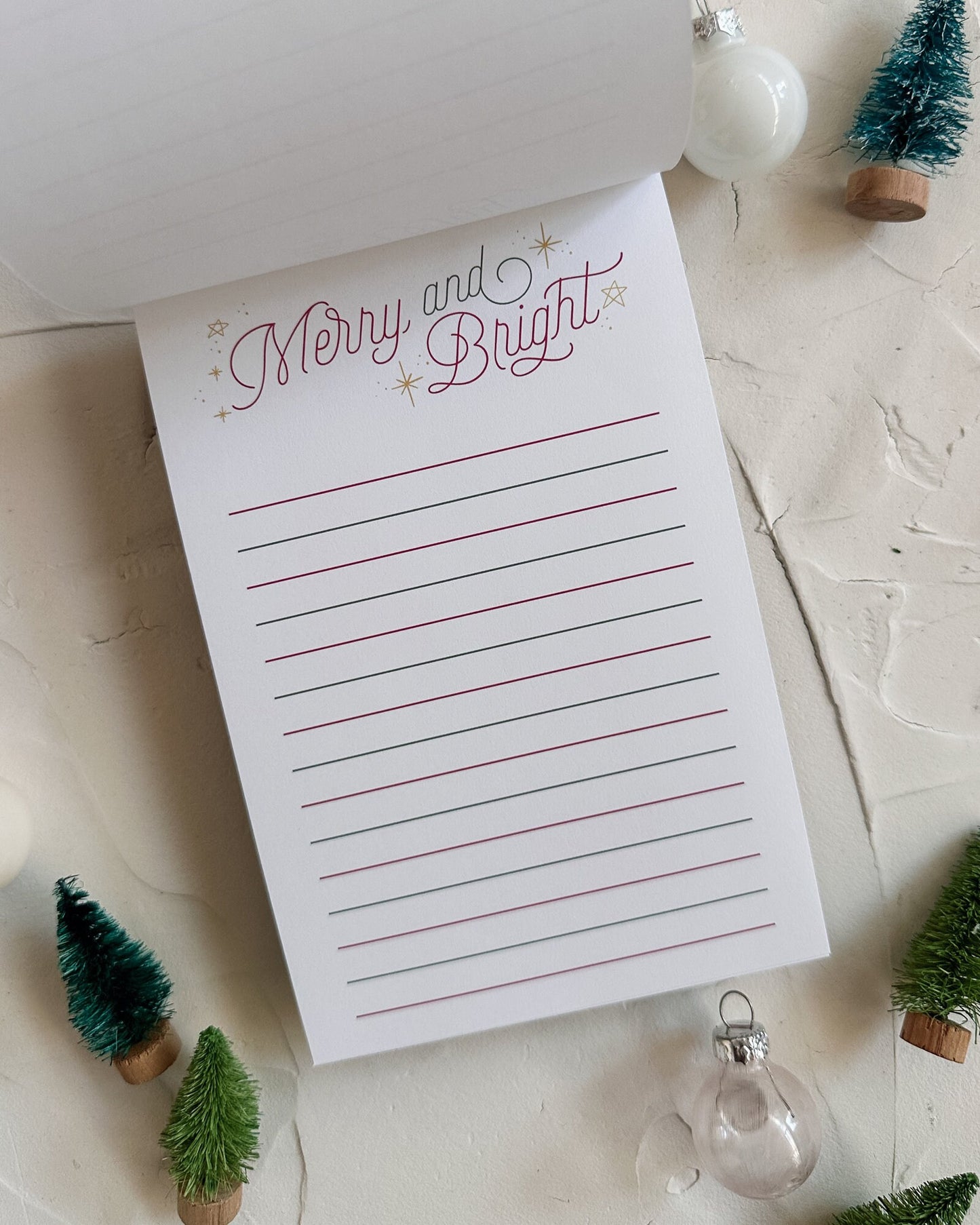 Deck the Halls Note pad for Christmas & Holidays