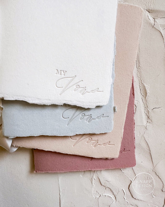 MY Vow Booklet • Dusty Blue