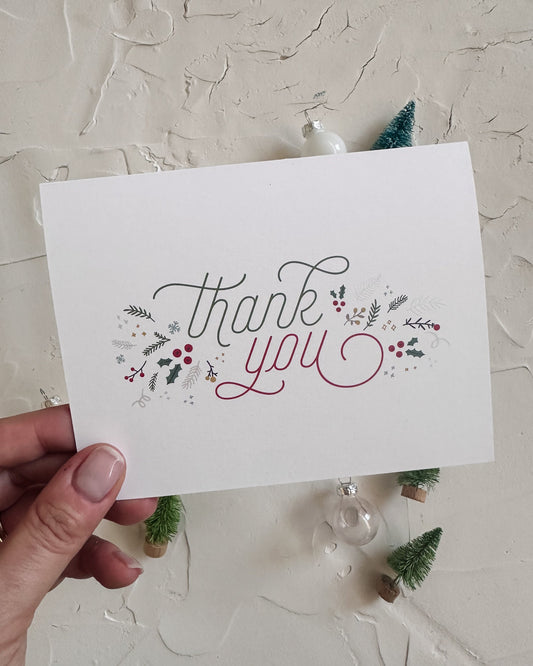 Host thank you card for Christmas