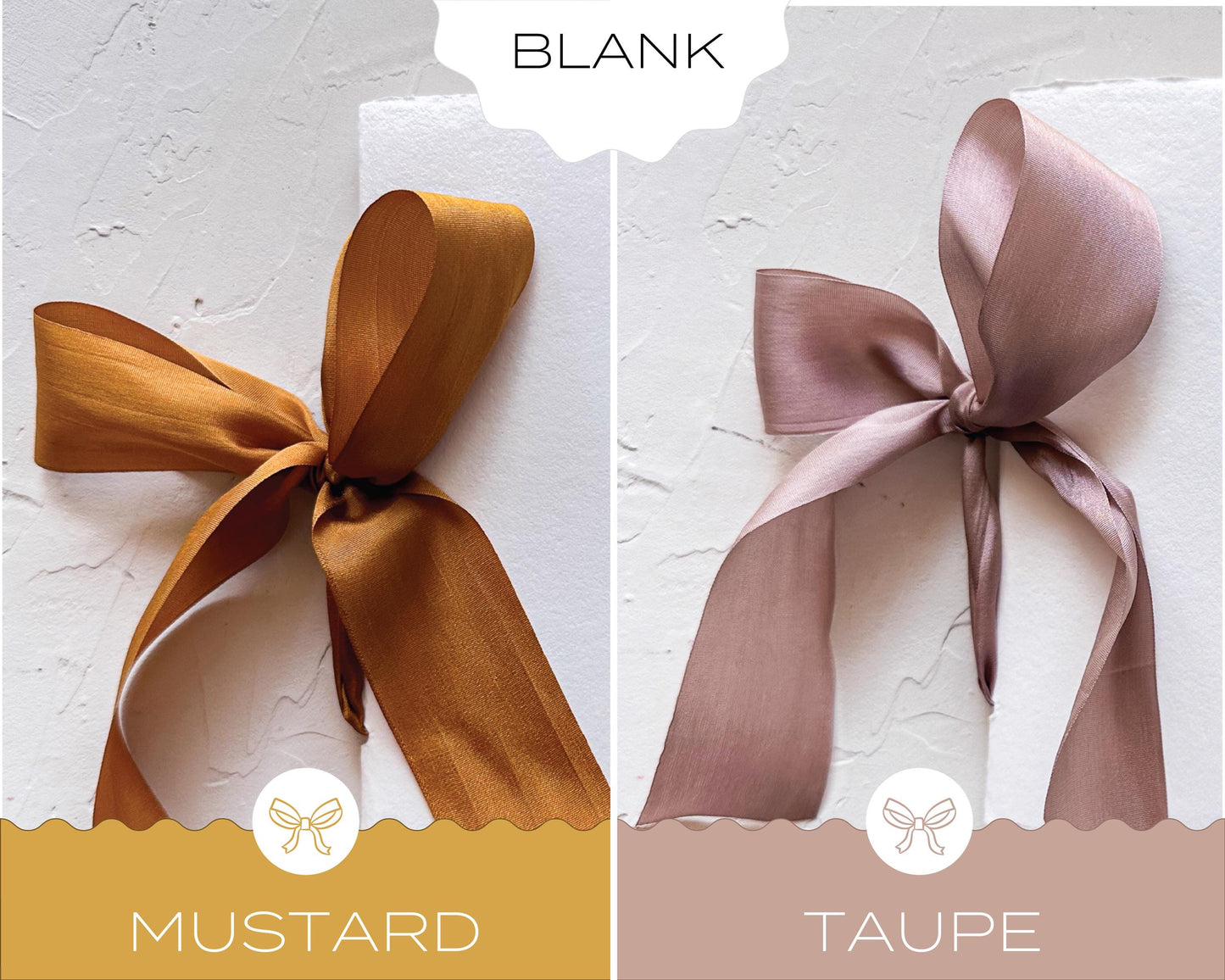 Blank Toast Book • White Handmade paper with Custom Silk Ribbon Color