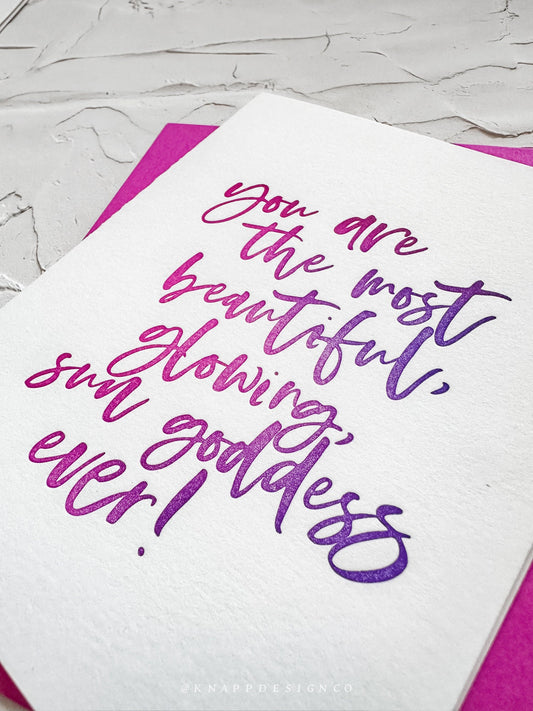 You are the most beautiful glowing sun goddess ever!