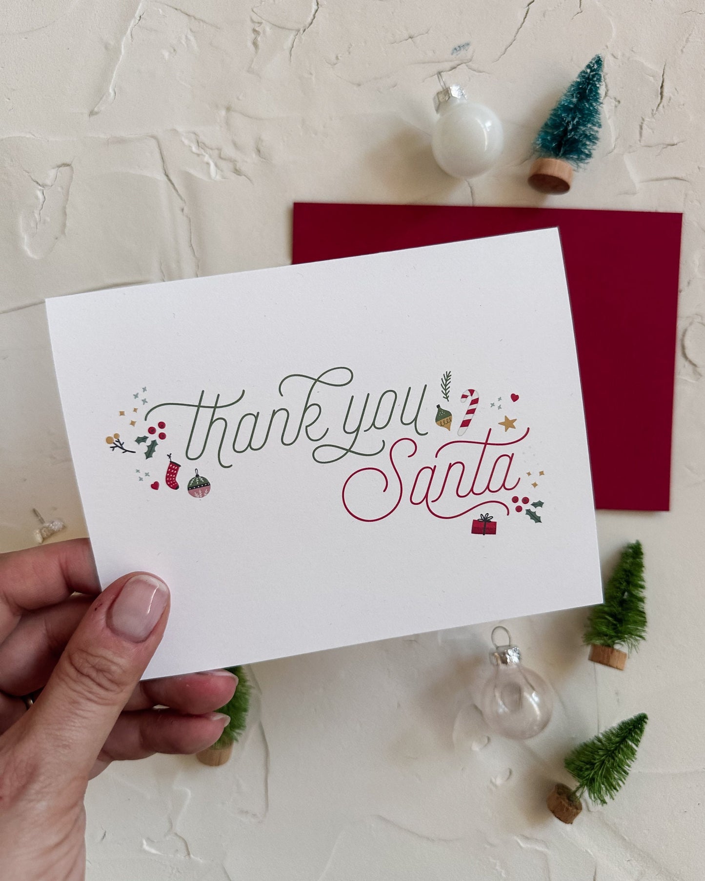 Santa Thank You Card | North Pole Greeting