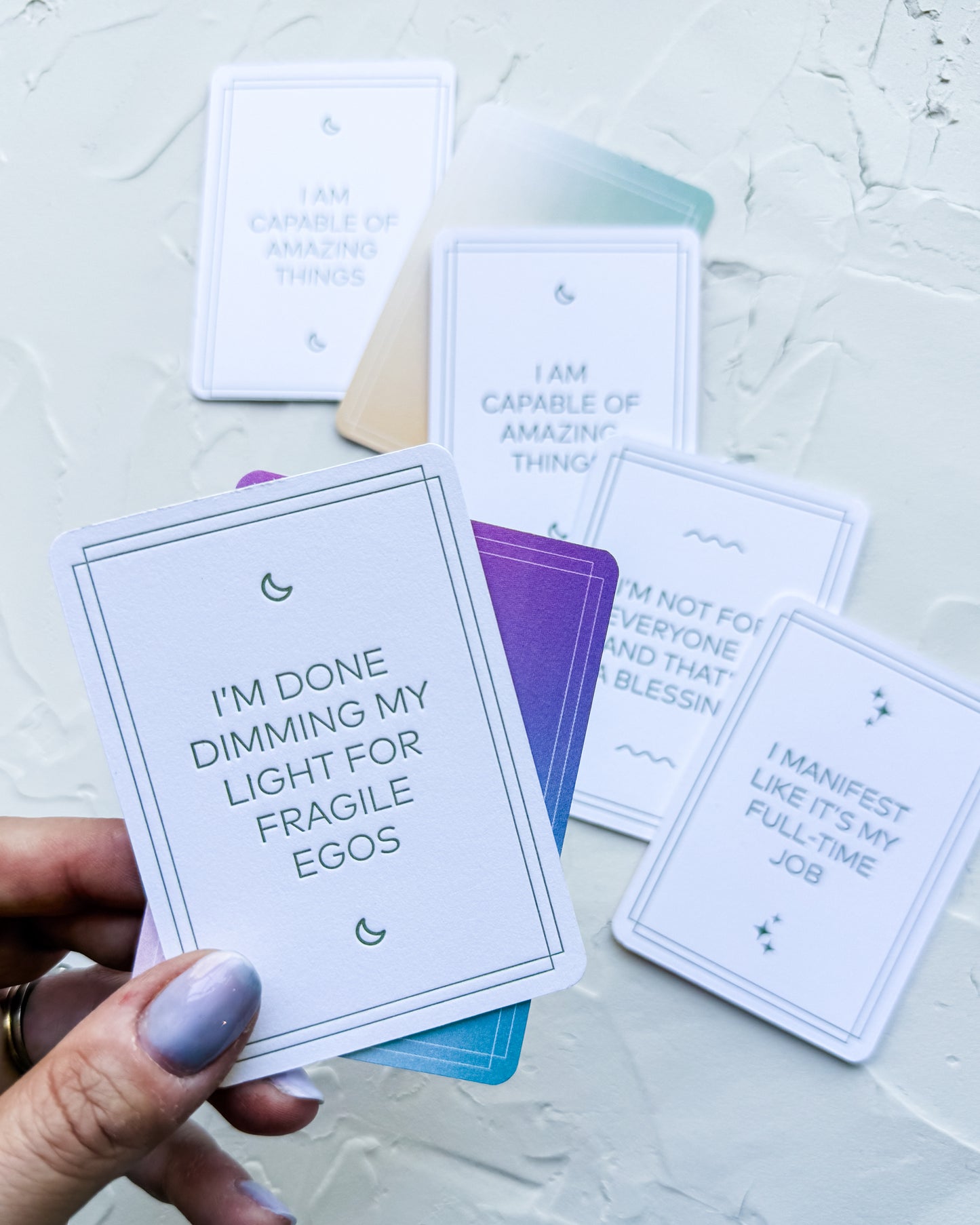 Letterpress Night Out - Affirmation Cards - JLD