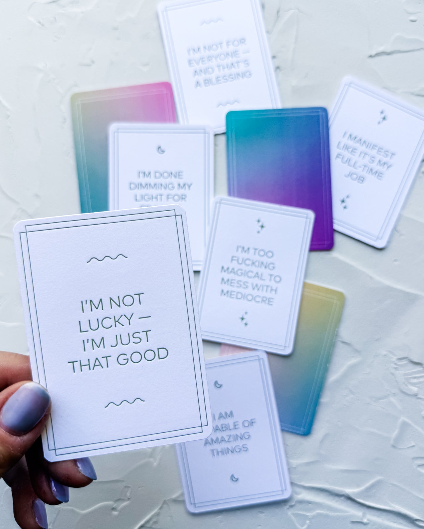 Letterpress Night Out - Affirmation Cards - JLD