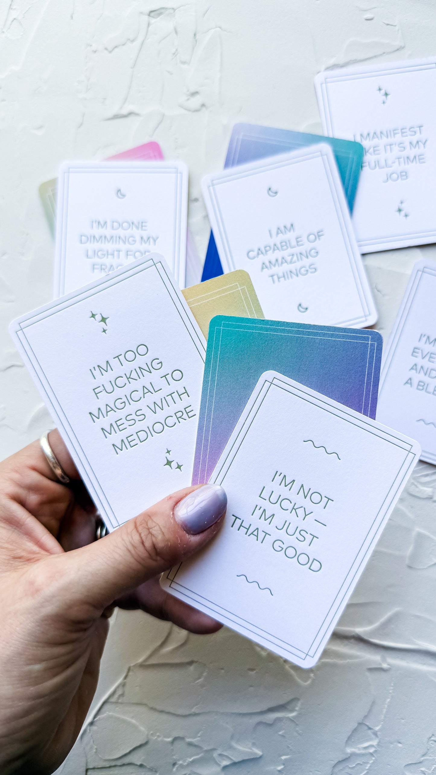 Letterpress Night Out - Affirmation Cards - JLD