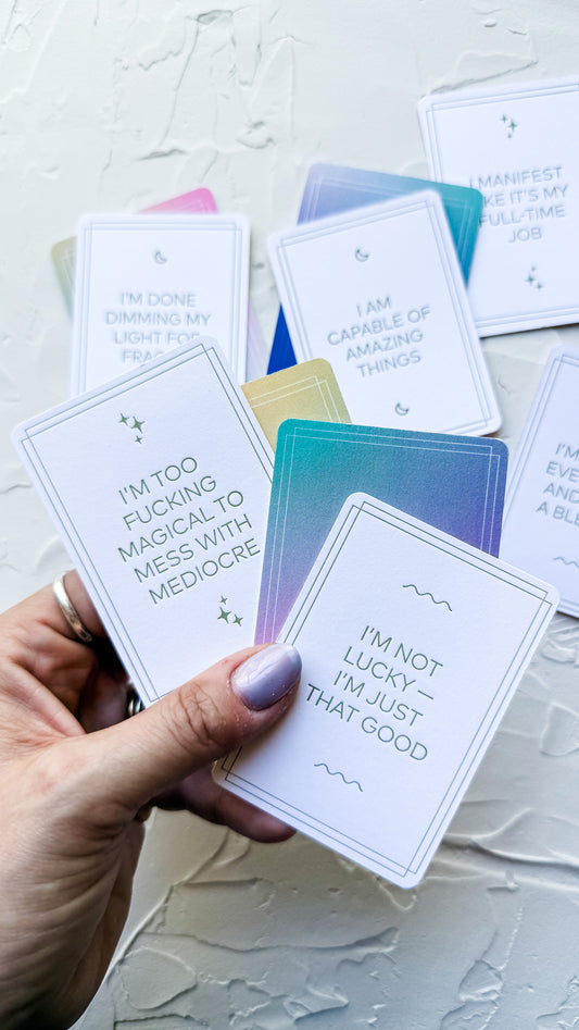 Letterpress Night Out - Affirmation Cards - JLD