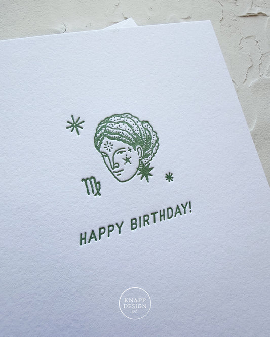 ♍ Virgo - Zodiac Birthday Card (8/23 - 9/22)