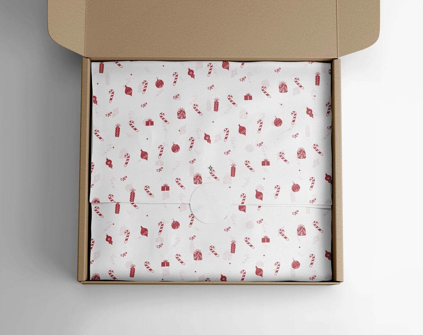 Christmas Tissue Paper - 8 sheets • Santa-themed tissue paper