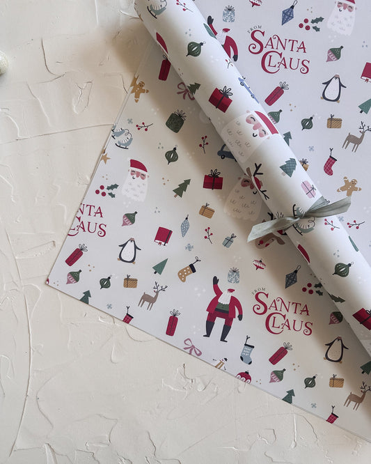 Santa Wrapping Paper - 2 sheets