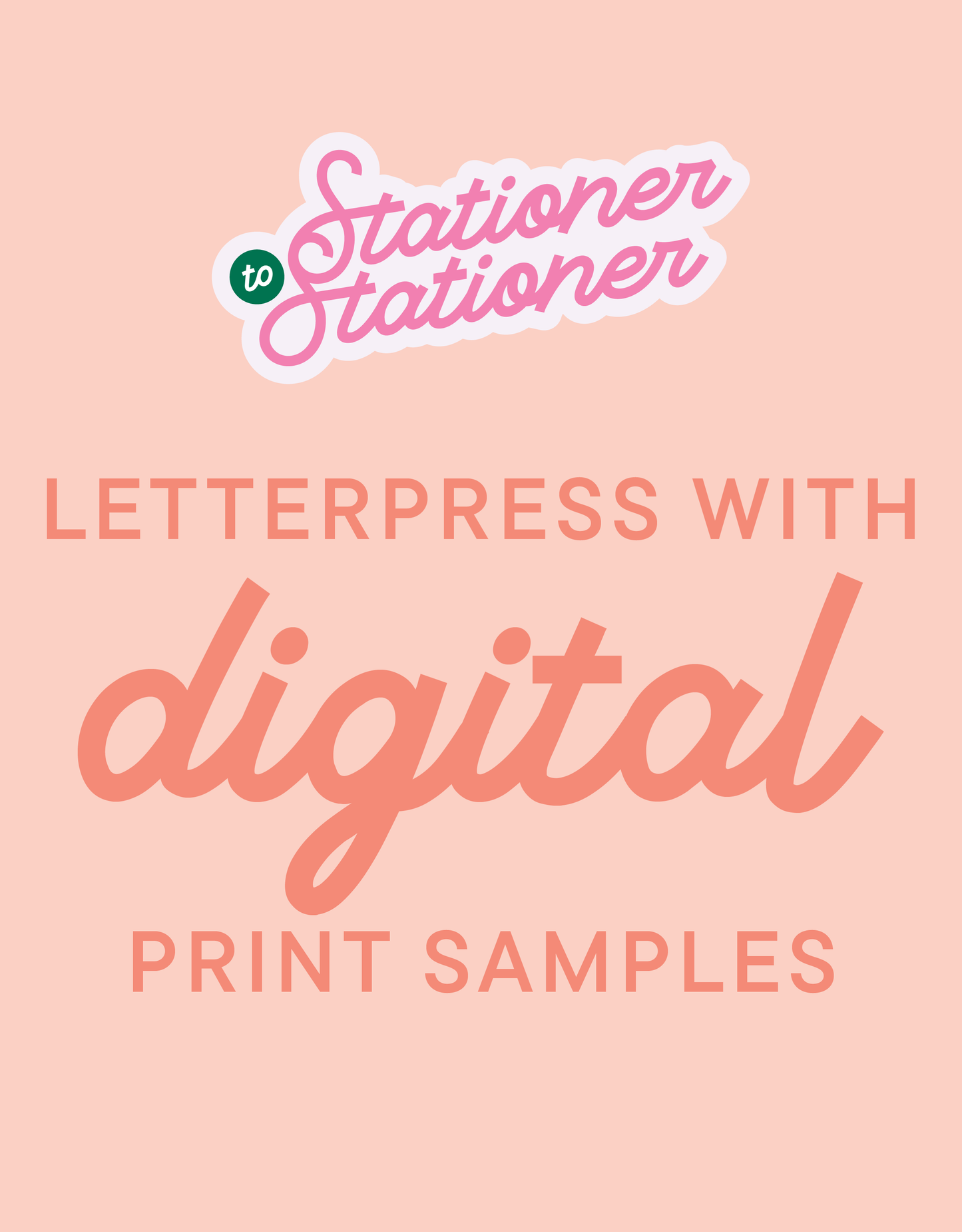 S2S Letterpress Samples W/Digital Printing