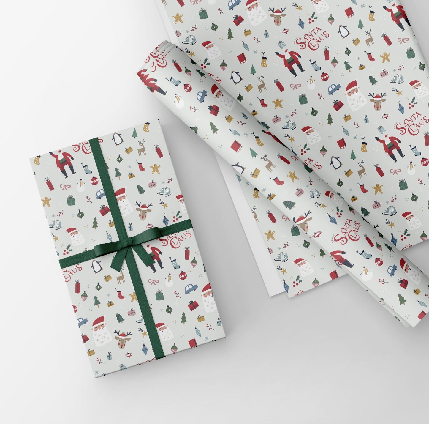 Santa Wrapping Paper - 2 sheets