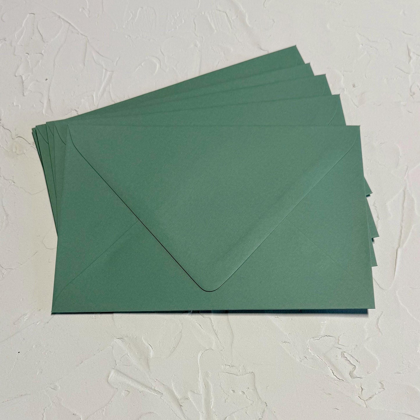 KEAYKOLOUR Matcha Tea Green A9 Euro-flap envelopes - Pack of 5