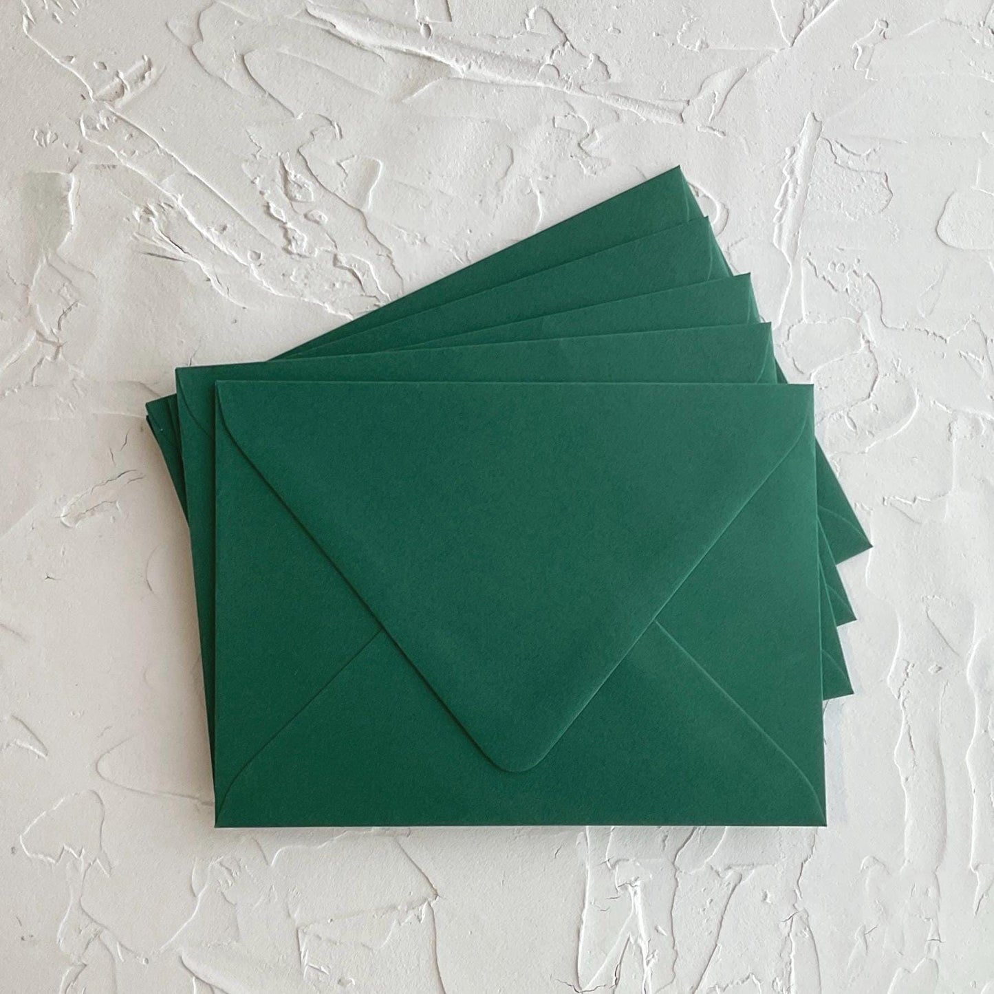 COLORPLAN Forest Green A7.5 Euro-flap envelopes - Pack of 5