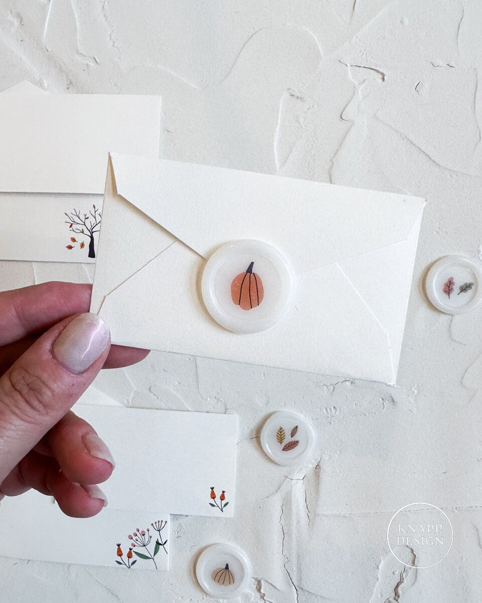 Fall MINI wax seal stickers - 10 pack