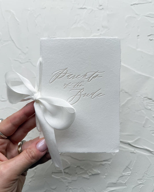 Parents of the Bride Toast Book