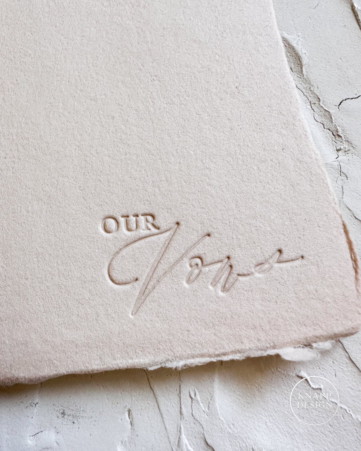 OUR Wedding Vow Book • Sandy Beige