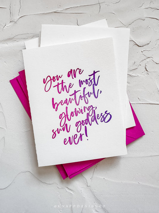 You are the most beautiful glowing sun goddess ever!