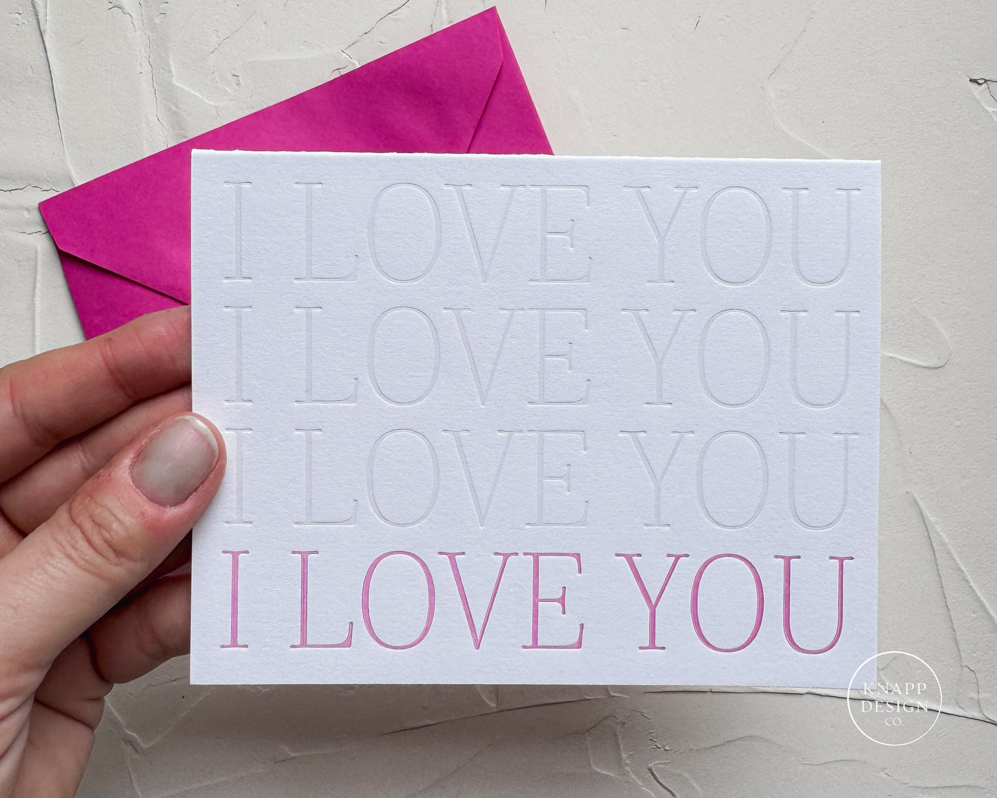 I LOVE YOU x 4