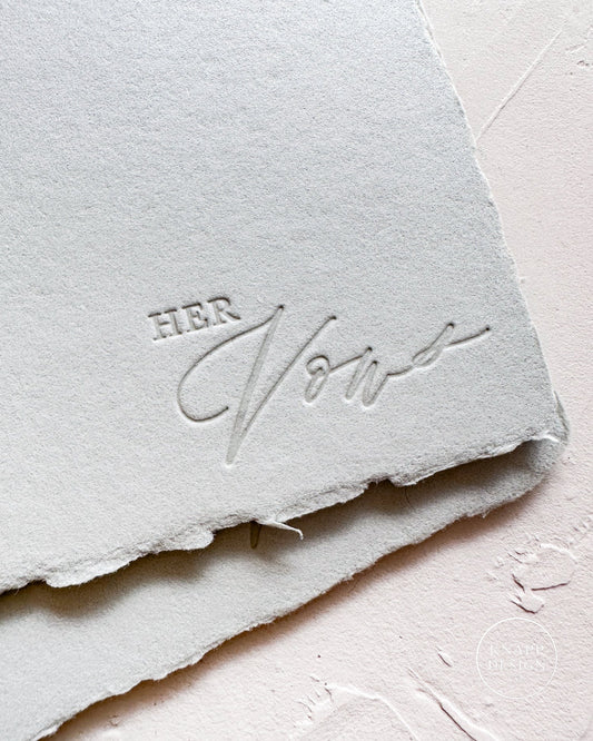 HER Vow Booklet • Sage Green