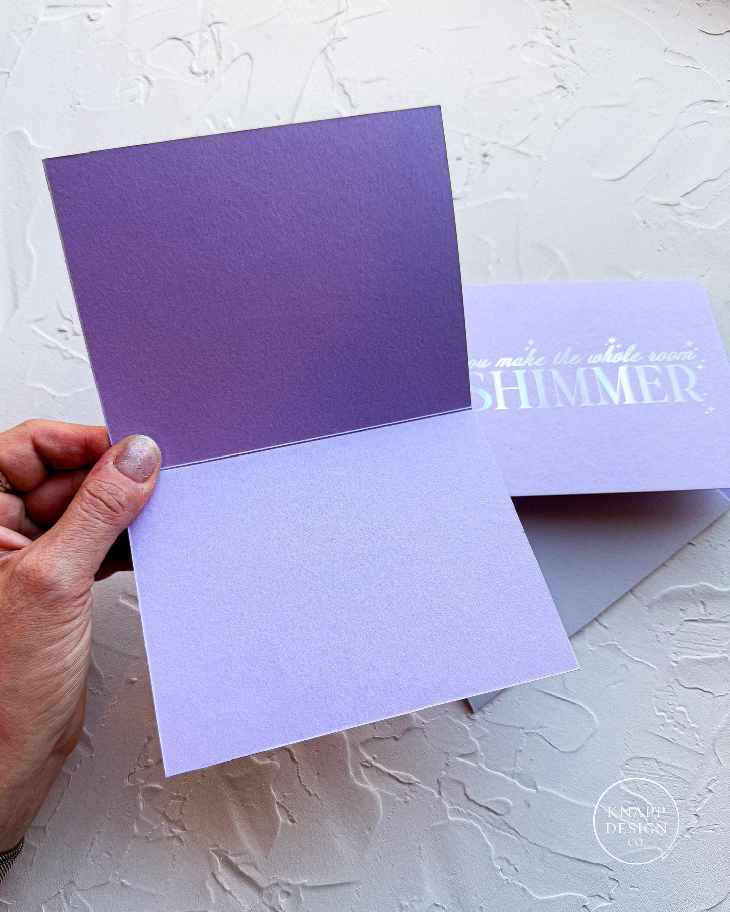 You make the whole room SHIMMER Foil Card