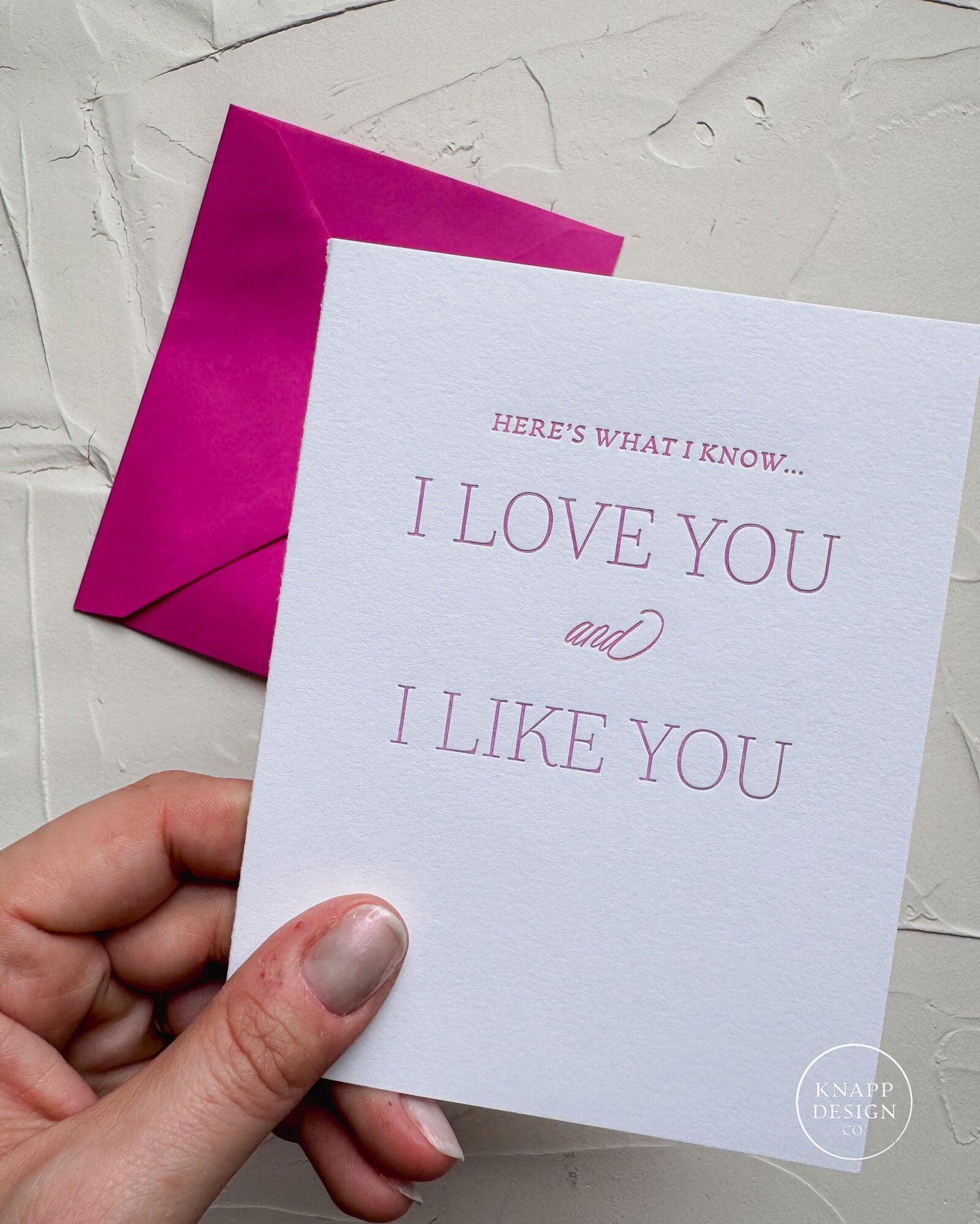 I love you and I like you