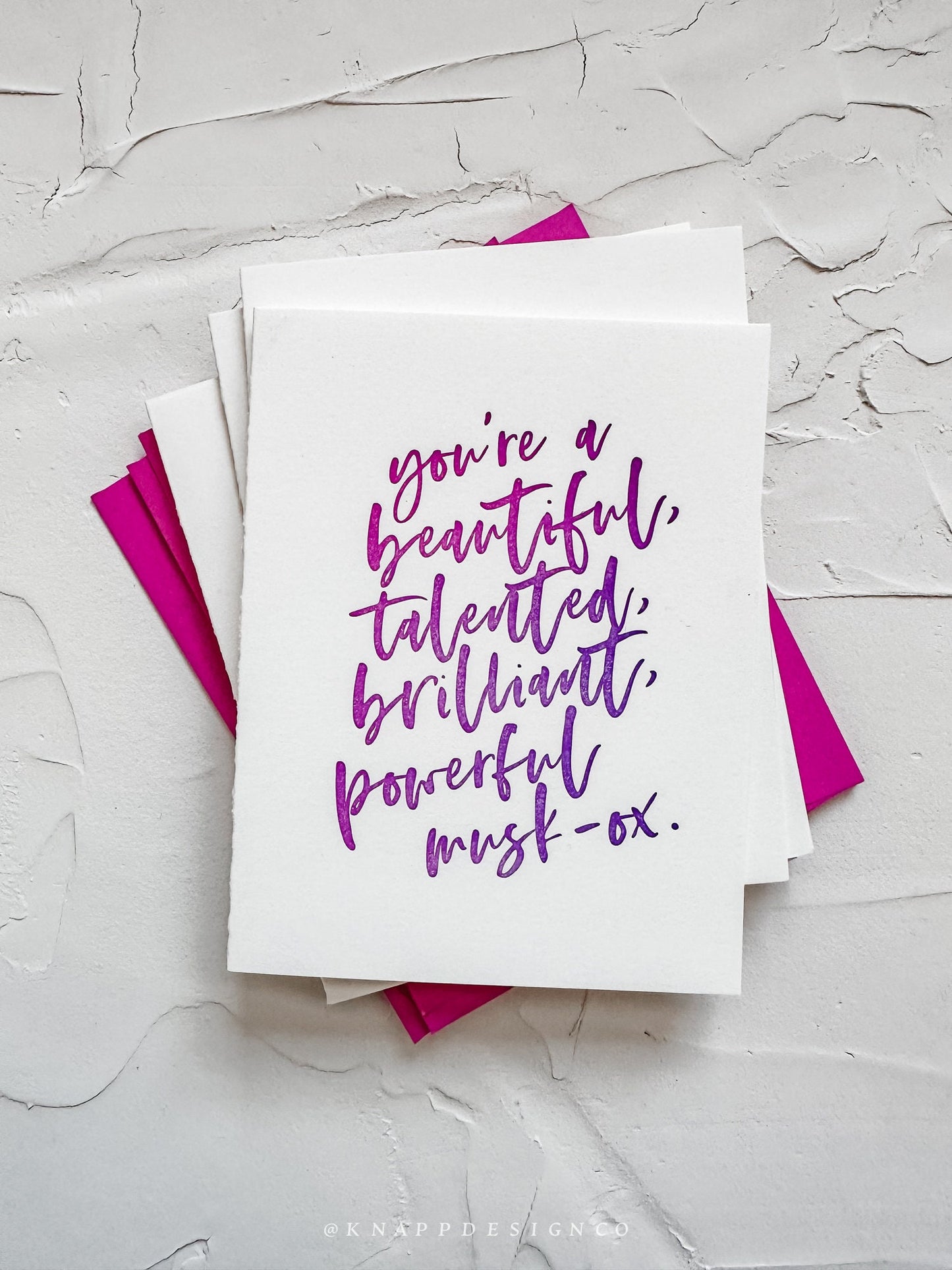 Brilliant Musk-Ox Galentine's Day Card