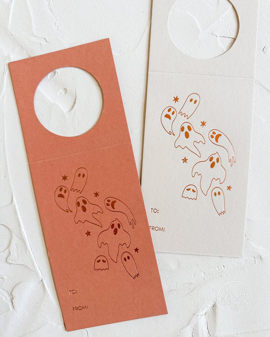 Halloween Wine Tags • Gold Foil