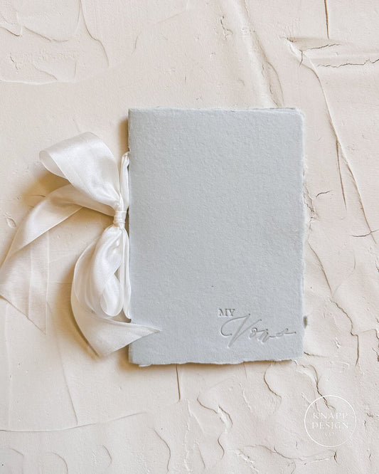 MY Vow Booklet • Dusty Blue