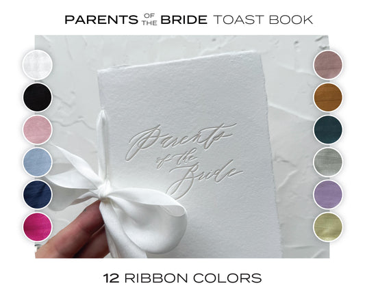 Parents of the Bride Toast Book