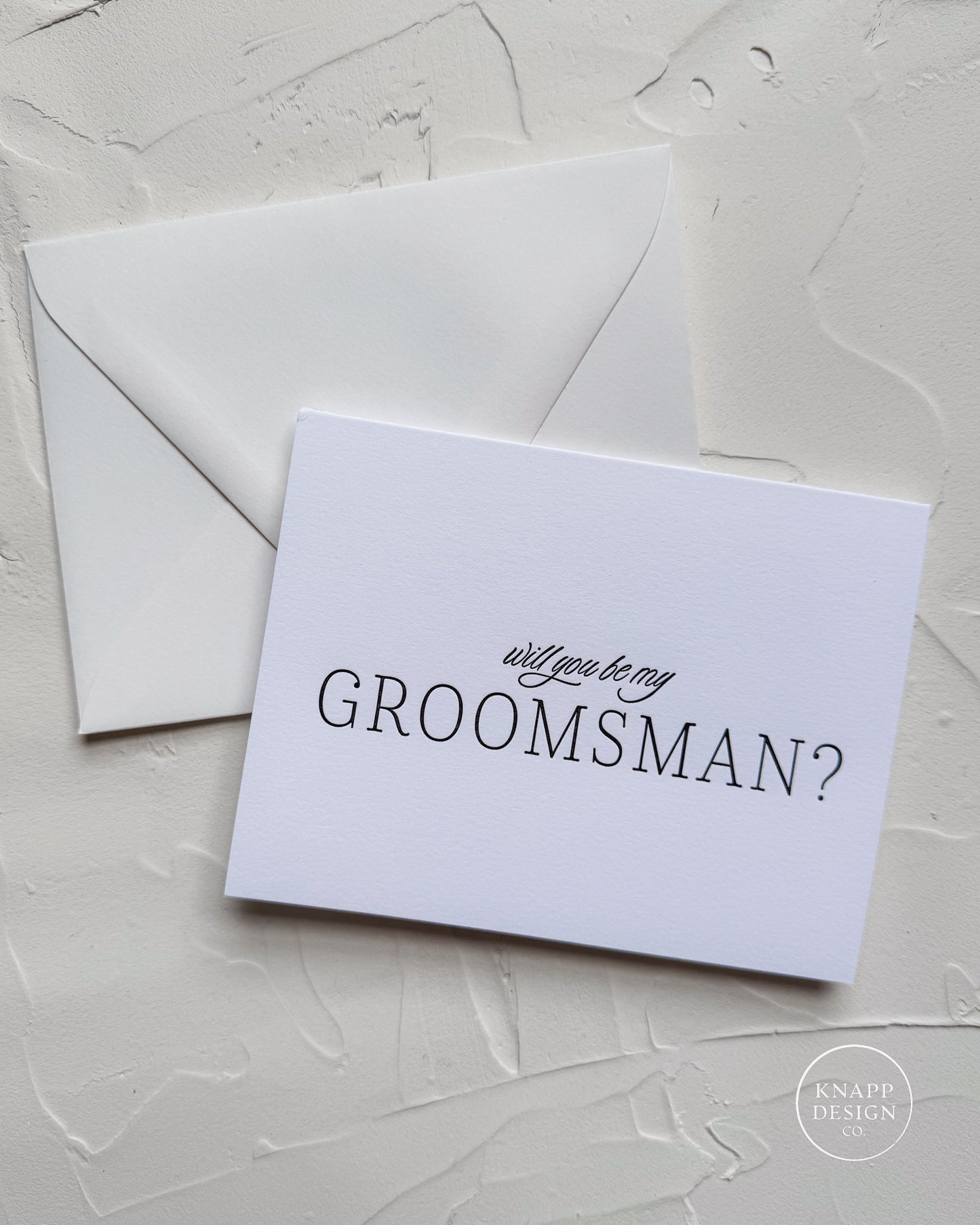 Will you be my Groomsman