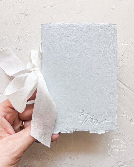 HIS Vow Booklet • Dusty Blue