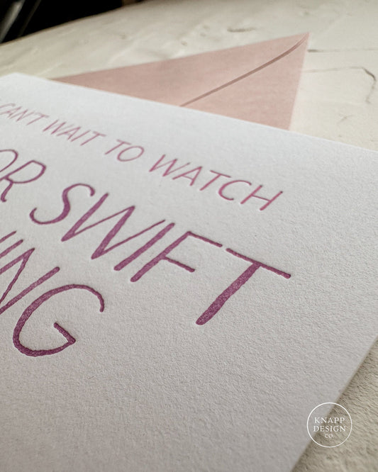 I can't wait to watch Taylor Swift watching football with you