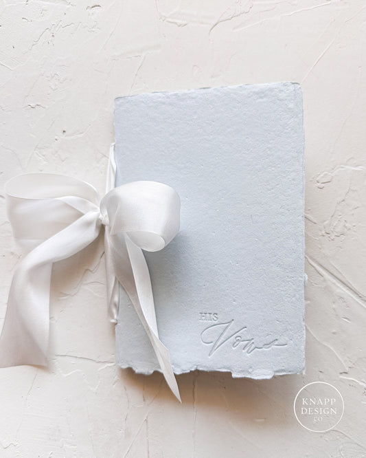 HIS Vow Booklet • Dusty Blue