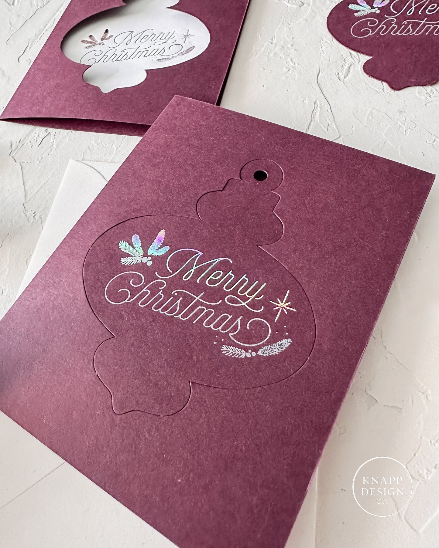 Merry Christmas Ornament Card