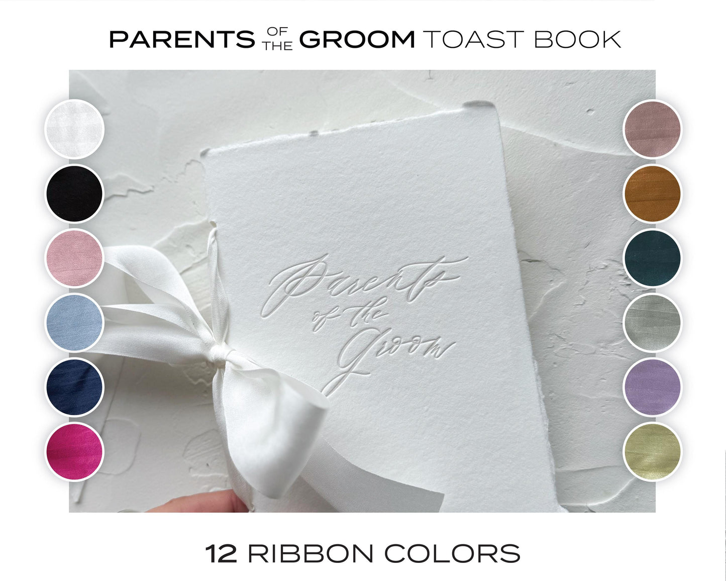 Parents of the Groom Toast Book