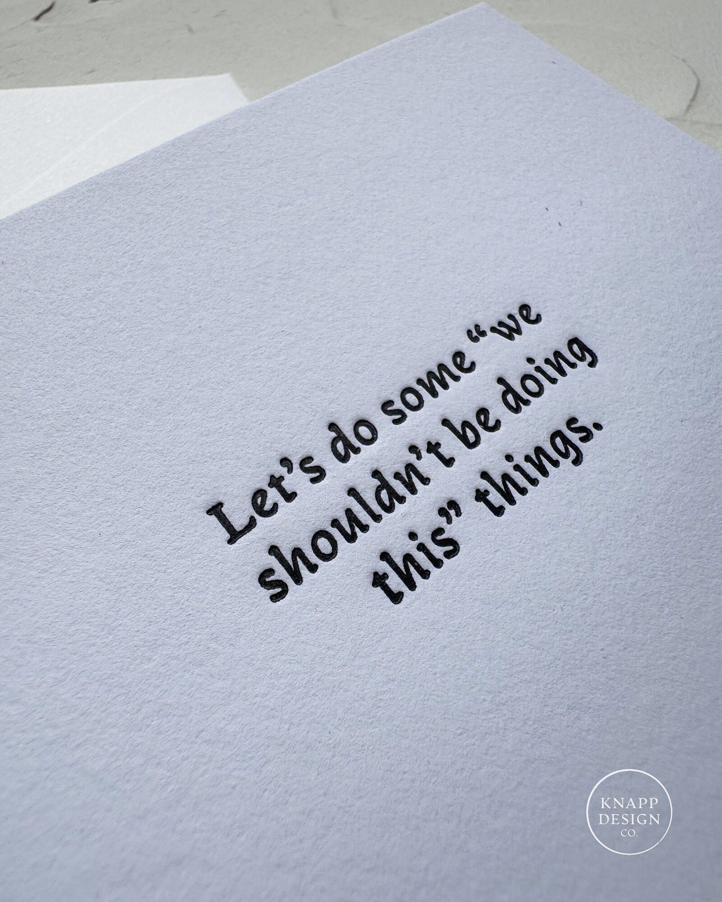 Let’s do some “we shouldn’t be doing this” things