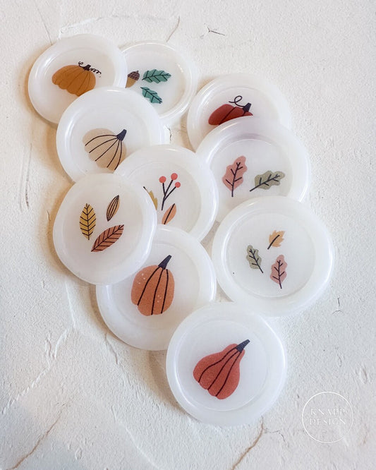 Fall MINI wax seal stickers - 10 pack