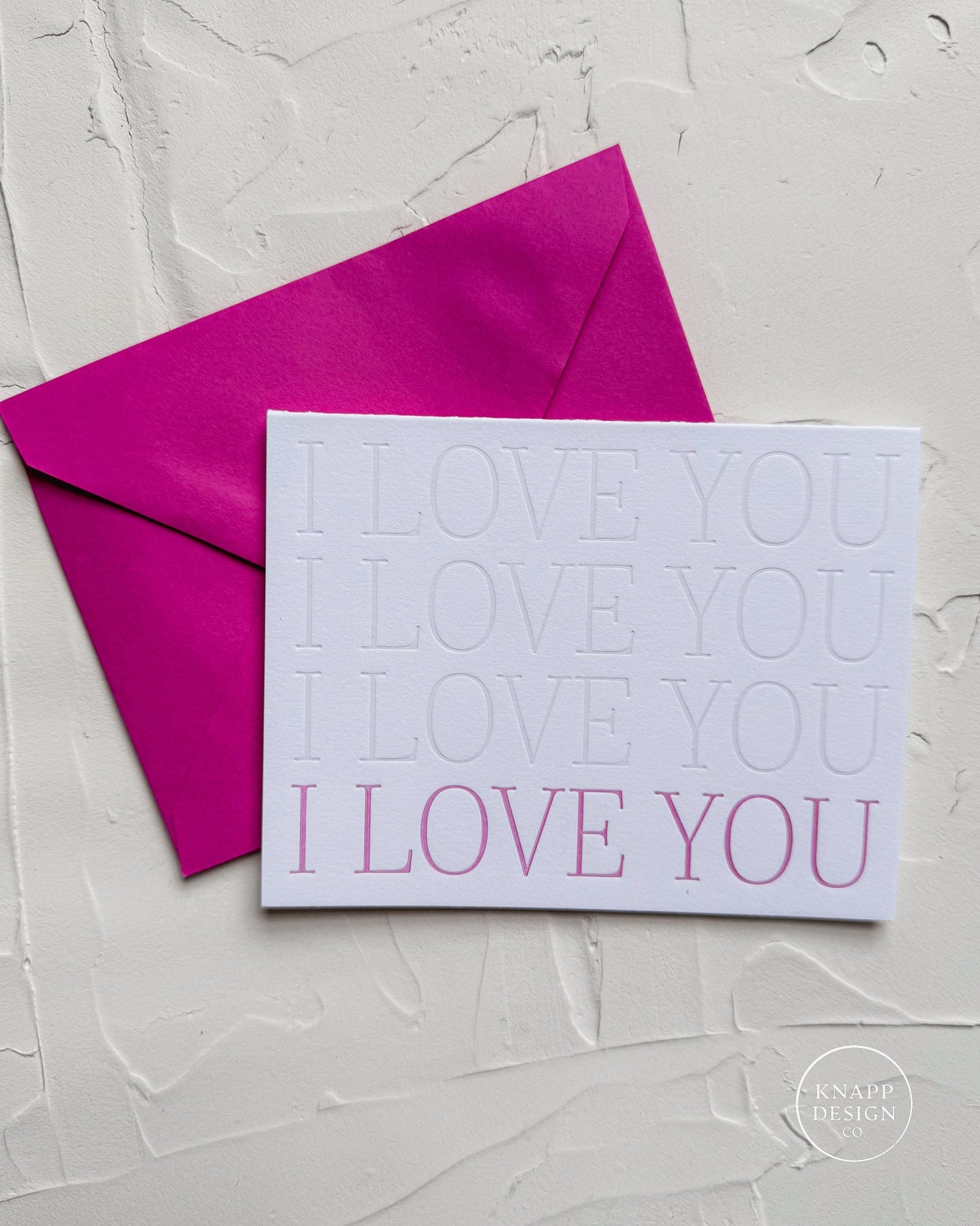 I LOVE YOU x 4
