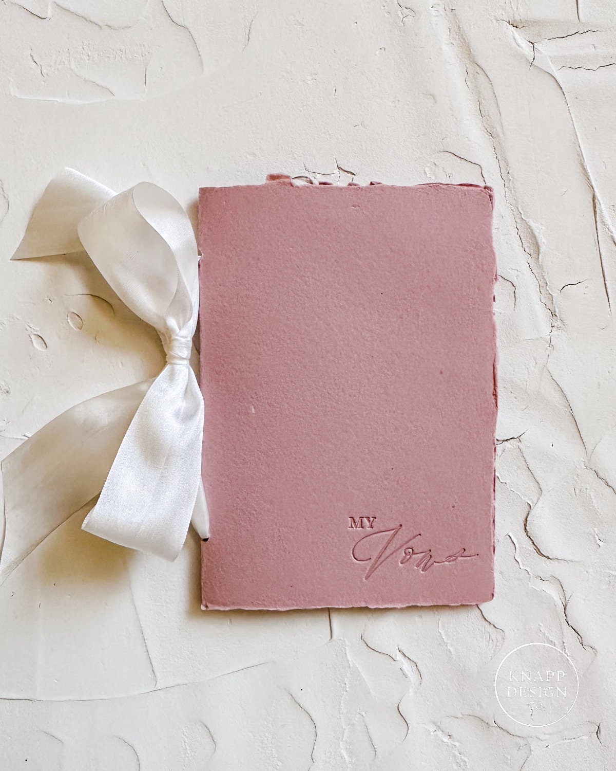 MY Wedding Vow Book • Dusty Pink