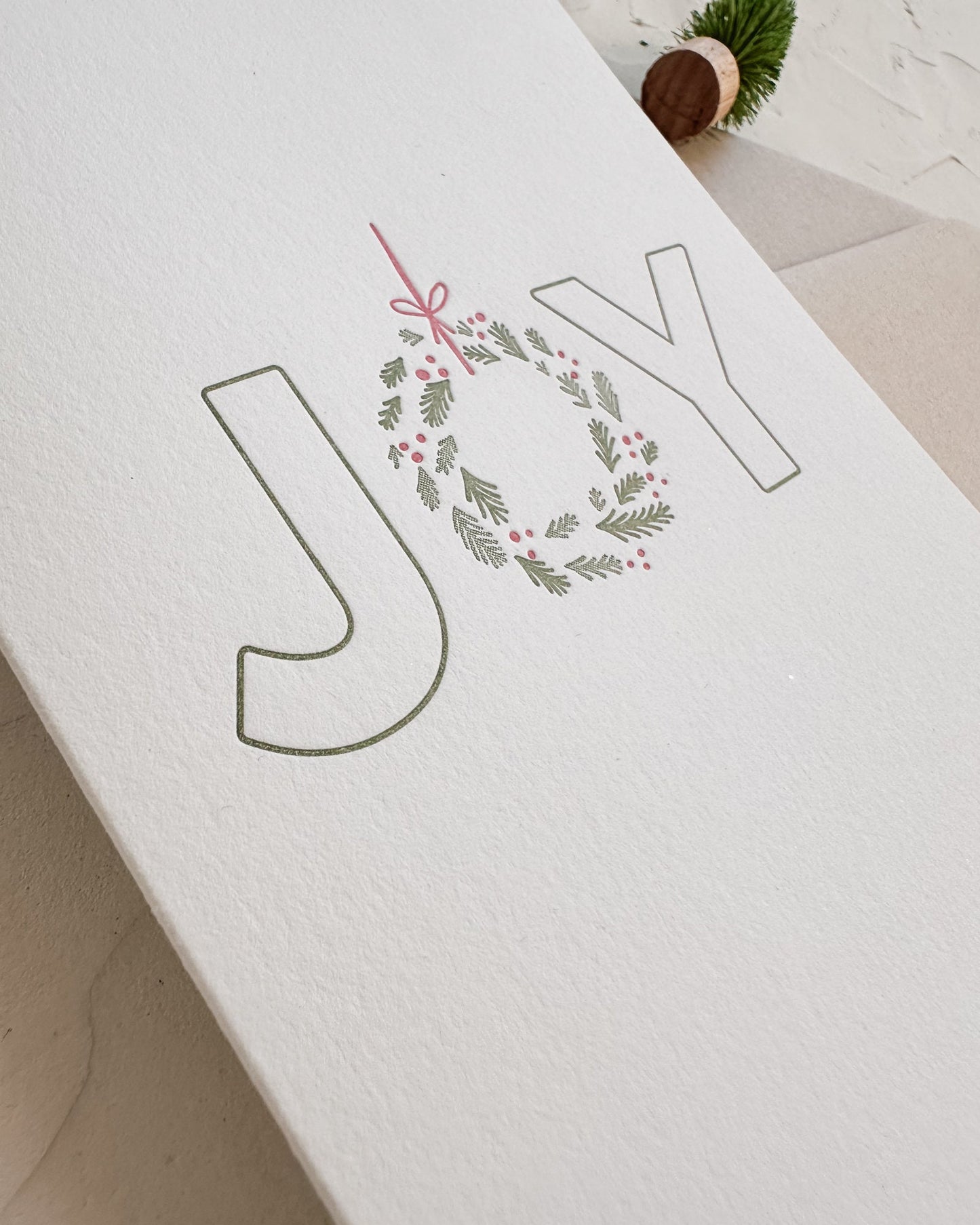 Letterpress Holiday Card Pack • Happy Holidays, Merry Everything, and JOY