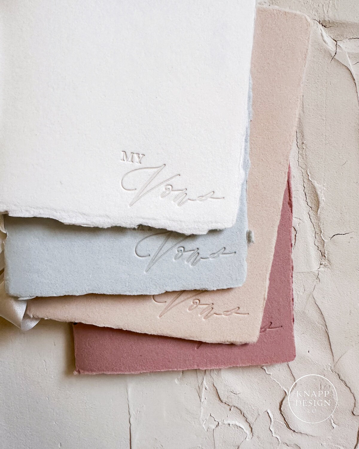 MY Wedding Vow Book • Dusty Pink