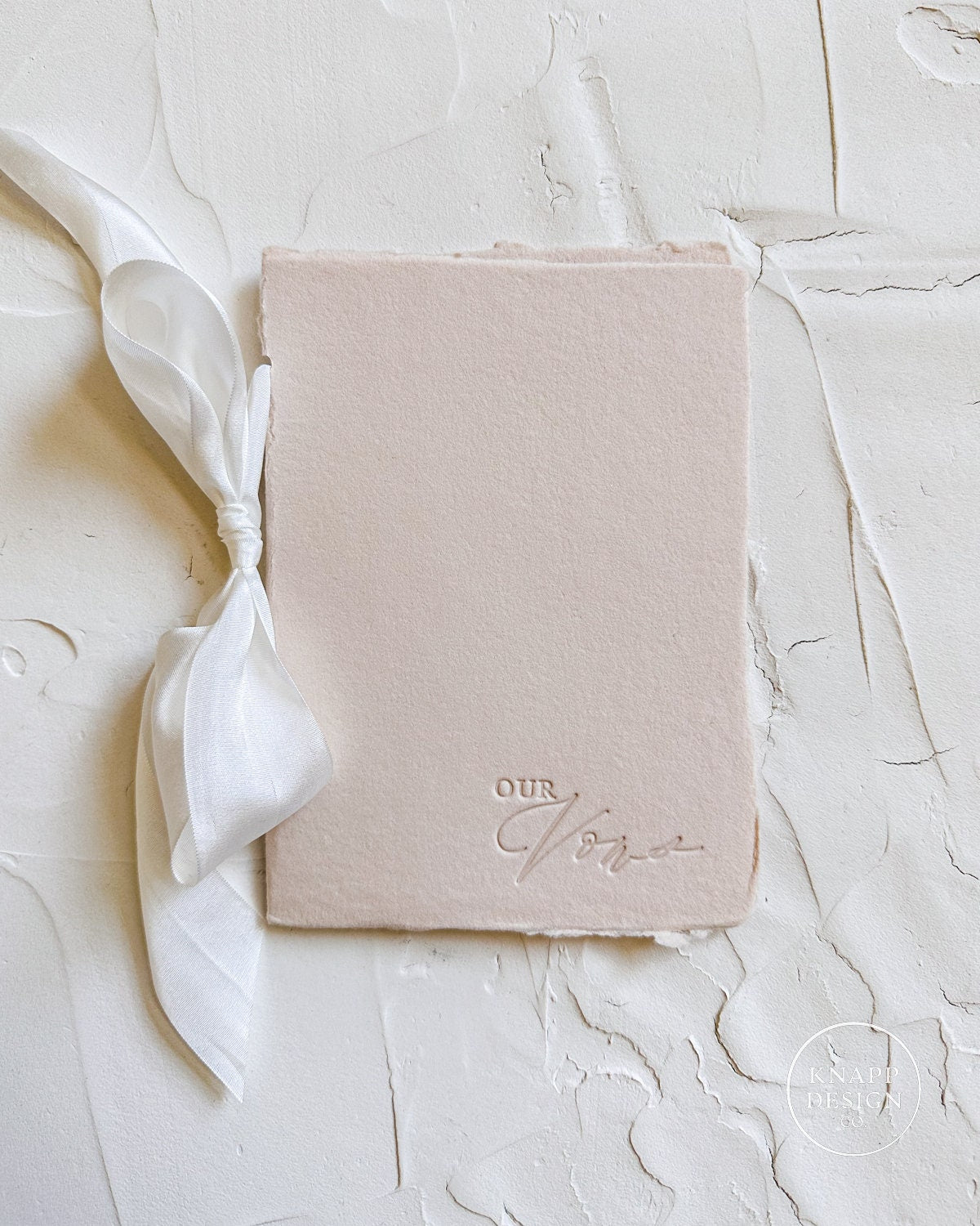 OUR Wedding Vow Book • Sandy Beige