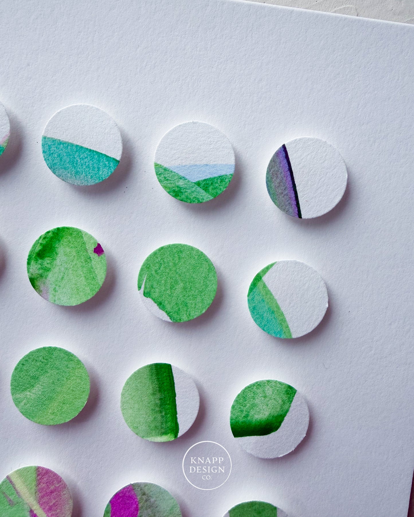 Hand-Painted Dimensional Color Study - 01