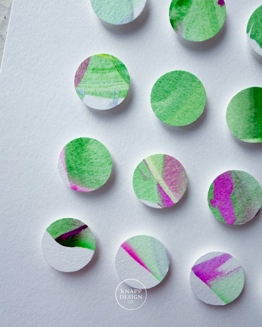 Hand-Painted Dimensional Color Study - 01