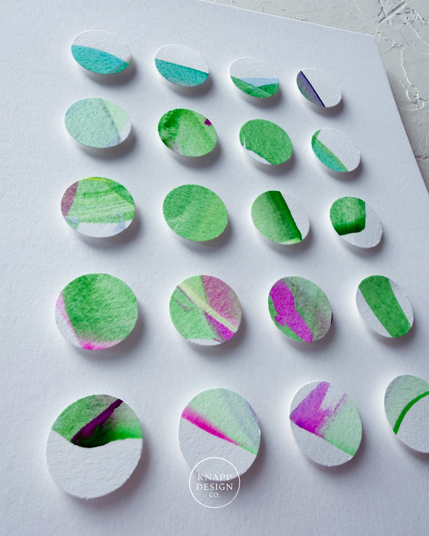 Hand-Painted Dimensional Color Study - 01