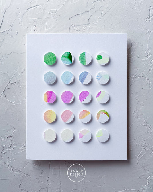 Hand-Painted Dimensional Color Study - 02