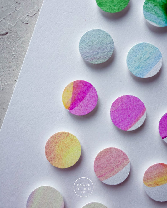 Hand-Painted Dimensional Color Study - 02